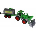 WADER 8794 TRAKTOR Z ŁADOWARKĄ + CYSTERNA FARMER