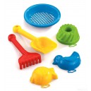 ZESTAW DO PIASKU SITKO, GRABKI ŁOPATKA FOREMKI 900314