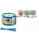 MAŁY BĘBENEK PERKUSJA POLSKI 17 CM + PAŁECZKI