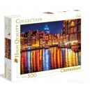 CLEMENTONI 35037 PUZZLE 500 AMSTERDAM NOCĄ