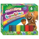 BAMBINO PLASTELINA SZKOLNA 6 KOLORÓW