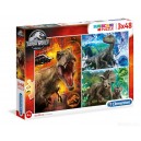 CLEMENTONI 25250 PUZZLE JURASSIC WORLD 3x48 EL.