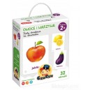 CZUCZU KARTY OBRAZKOWE NA SZNURKU OWOCE WARZYWA