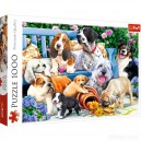 TREFL 10556 PUZZLE 1000 PSY W OGRODZIE