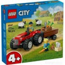 LEGO CITY 60461 CZERWONY TRAKTOR Z PRZYCZEPĄ