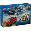 LEGO CITY 60462 ZESTAW Z HELIKOPTEREM, WOZEM STRAŻACKIM I ŁODZIĄ PODWODNĄ