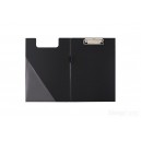 DESKA CLIPBOARD PVC PODKŁADKA A4 Z KLIPEM I OKŁADKĄ ZAMYKANA CZARNA D.RECT