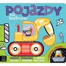 POJAZDY NA BUDOWIE KOLOROWANKA Z GRUBYM OBRYSEM I NAKLEJKAMI AKSJOMAT