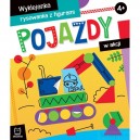 POJAZDY W AKCJI WYKLEJANKA, RYSOWANKA Z FIGURAMI 4+ AKSJOMAT