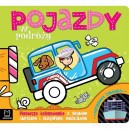 POJAZDY W PODRÓŻY KOLOROWANKA Z GRUBYM OBRYSEM I NAKLEJKAMI AKSJOMAT