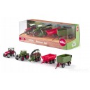 SIKU 8300 ZESTAW POJAZDÓW ROLNICZYCH TRAKTORY PRZYCZEPY