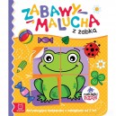 ZABAWY MALUCHA Z ŻABKĄ AKTYWIZUJĄCA KSIĄŻKA Z NAKLEJKAMI PUZZLE AKSJOMAT