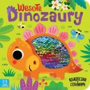 WESOŁE DINOZAURY KSIĄŻECZKA Z CEKINAMI AKSJOMAT