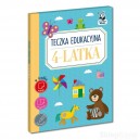 KAPITAN NAUKA TECZKA EDUKACYJNA 4-LATKA NAKLEJKI, KOLOROWANKI ŁAMIGŁÓWKI