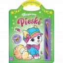 MAGICZNE PIESKI ZACZAROWANA KREDKA KOLOROWANKA Z NAKLEJKAMI AKSJOMAT