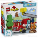 LEGO DUPLO 10473 WÓZ STRAŻACKI Z WĘŻEM I STRAŻAKIEM