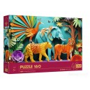 TREFL 40051 PUZZLE Z EFEKTEM 3D 160 EL. DŻUNGLA