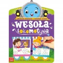 WESOŁA LOKOMOTYWA EDUKACYJNA KSIĄŻECZKA Z RUCHOMYMI OCZKAMI AKSJOMAT